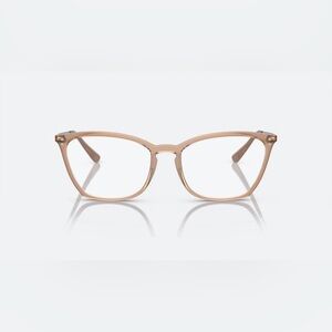 Classic Women's Transparent Beige Square Glasses